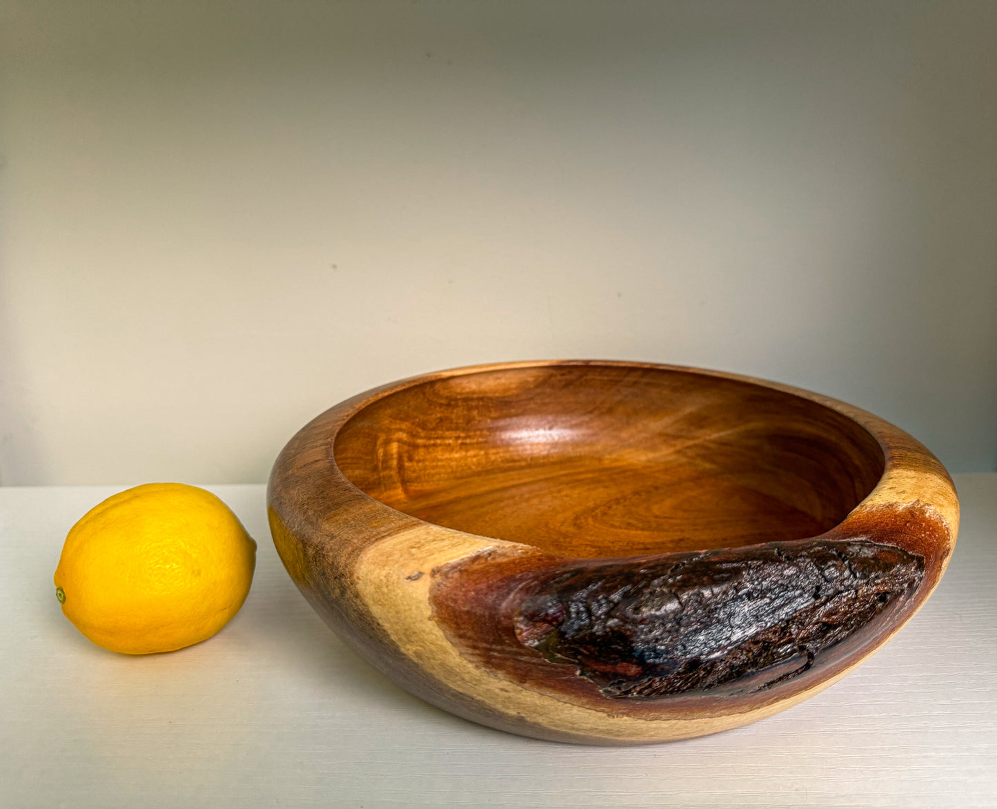 Black Acacia Live Edge Bowl