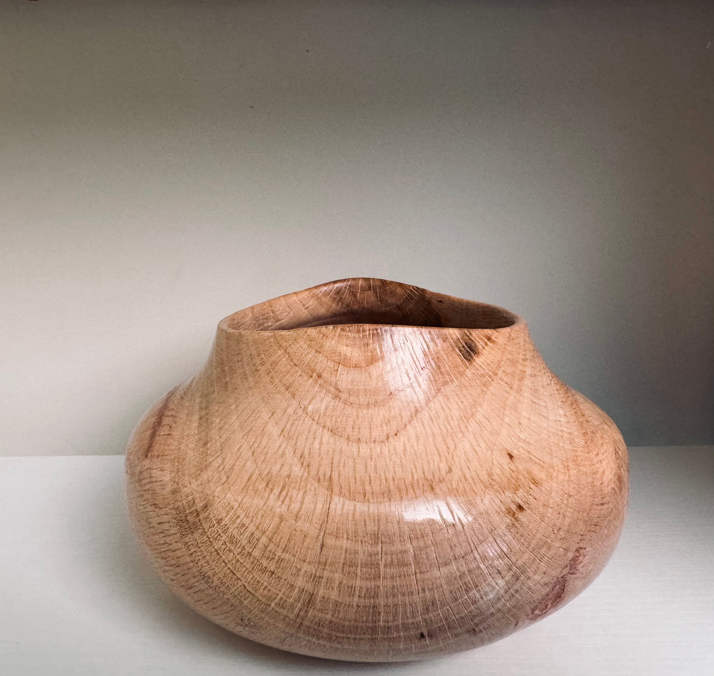 Oak Curvy Vessel